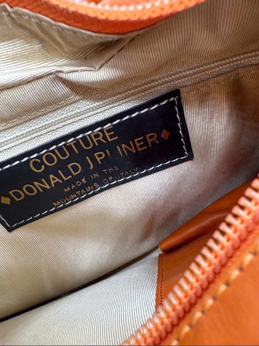 Vintage Donald Jpliner Italian leather shoulder purse - Picture 5 of 5